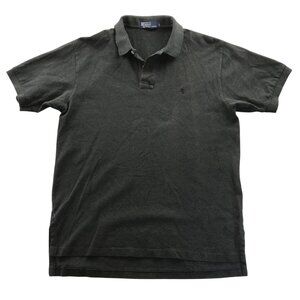Polo Ralph Lauren Mens Polo Shirt Large Short Sleeve Classic Casual Dark Gray